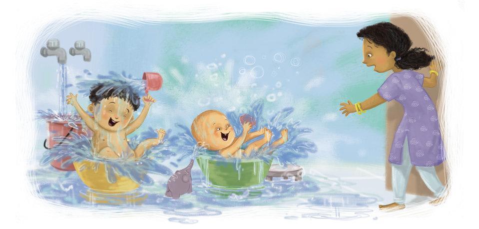 Cover of Bath time for Chunnu and Munnu