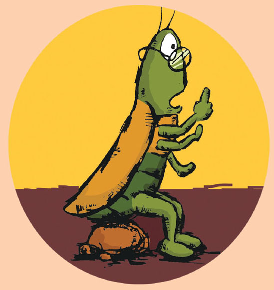 Cover of Grasshoppers' Attack on Elephant