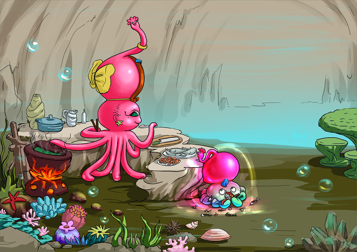 Cover of The Greedy Little Octopus