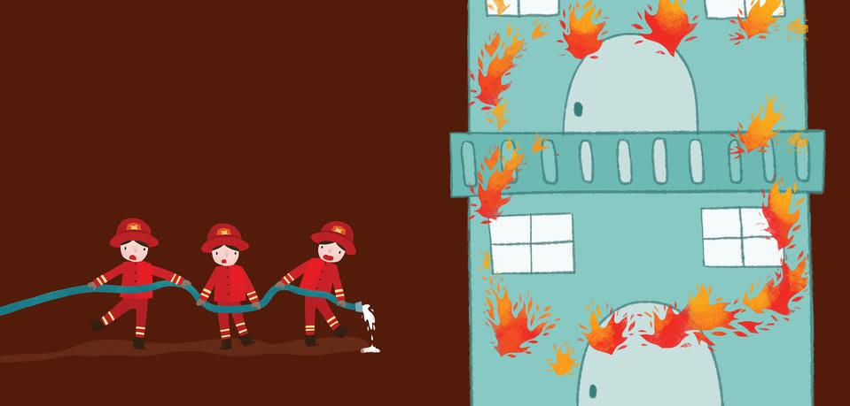 Cover of The School is on Fire!